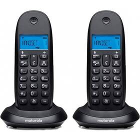Domácí telefon Motorola C1002CB+ Duo černý

