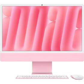 Počítač All In One Apple 24" CTO M4 8× CPU 8× GPU, 24 GB, 512 GB - růžový CZ 

