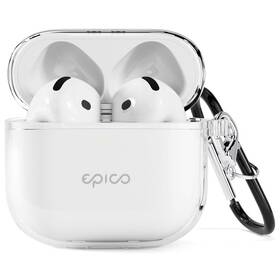 Pouzdro Epico Outdoor Cover s karabinou pro Apple AirPods 4 průhledné

