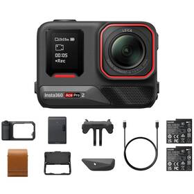 Outdoorová kamera Insta360 Ace Pro 2 Flash Print Bundle černá

