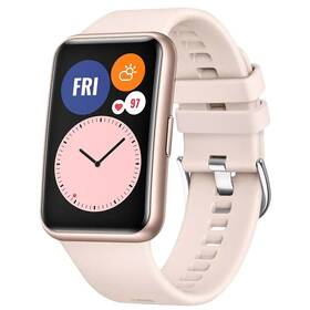 Řemínek FIXED Silicone Strap na Huawei Watch FIT růžový

