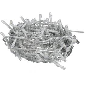 Vánoční osvětlení TESLA lighting dekorativní řetěz, AMBER, 100 LED, 10m + 5m kabel, 8 funkcí, IP44, transparentní 

