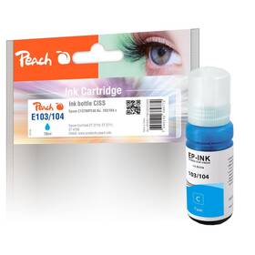 Inkoustová náplň Peach Epson 103/104, T00S2, T00P2, 70 ml azurová

