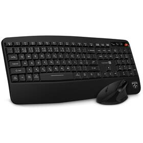 Klávesnice s myší Connect IT FOR HEALTH Wireless Combo, CZ/SK layout černá barva
