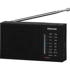 Radiopřijímač Sencor SRD 1800 černá barva
