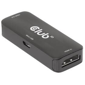 Adaptér Club3D aktivní HDMI 4K60Hz (F/F) černý

