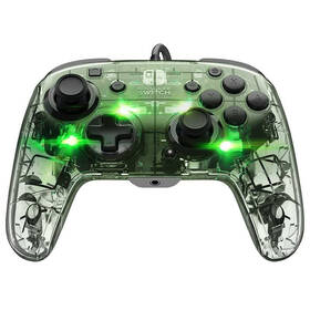 Gamepad PDP Afterglow Deluxe+ pro Nintendo Switch průhledný

