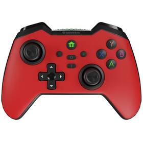Gamepad Genesis MANGAN 400 pro PC, Switch, Mobil červený

