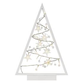 LED dekorace EMOS 15 LED stromeček s ozdobami, 40 cm, 2x AA, vnitřní, teplá bílá 
