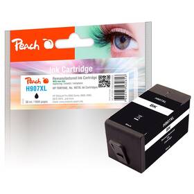 Inkoustová náplň Peach HP 907XL, 1650 stran černá

