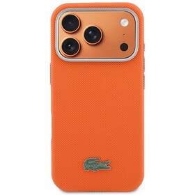Kryt na mobil Lacoste PVC Petit Pique Semi Wrap MagSafe na Apple iPhone 17 Pro oranžový

