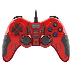 Gamepad Genesis Mangan 200, pro PC červená

