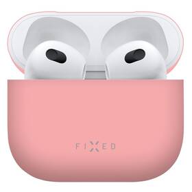 Pouzdro FIXED Silky pro Apple Airpods 3 (2021) růžové

