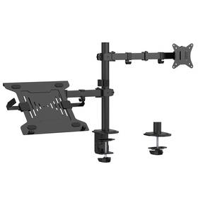 Držák Gembird MA-DA-03, pro monitor, naklápěcí, pro úhlopříčky 17"-32”, nosnost 9kg černý

