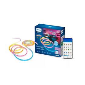 LED pásek Philips Smart LED Neon RGBIC LED strip 10m Type-C bílý

