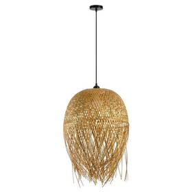 Závěsné svítidlo IMMAX BOHO HILO, D45cm, E27, bambus černé/hnědé

