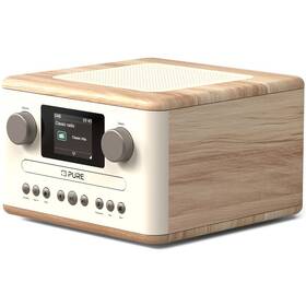 Radiopřijímač DAB+/CD Pure Classic C-D4 bílý/hnědý

