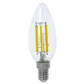 Žárovka LED Tesla Lightning filament svíčka E14, 6W, denní bílá 

