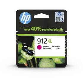 Inkoustová náplň HP 912XL, 825 stran purpurová

