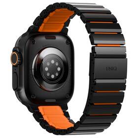 Řemínek Uniq Strova Flex na Apple Watch 49/46/45/44 mm černý/oranžový

