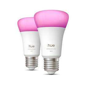 Chytrá žárovka Philips Bluetooth, E27, 810 lm, White and Color Ambiance (2 ks) 

