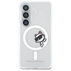 Kryt na mobil Karl Lagerfeld IML Choupette Peekaboo Logo Magnetic na Samsung Galaxy S26 průhledný

