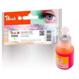 Inkoustová náplň Peach Brother BT5000 Y, 5000 stran žlutá

