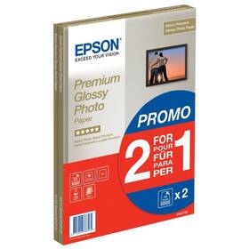 Papíry do tiskárny Epson Premium Glossy Photo A4, 255g, 30 listů bílá barva
