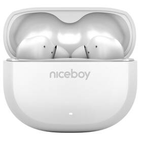 Sluchátka Niceboy Pins 4 bílá

