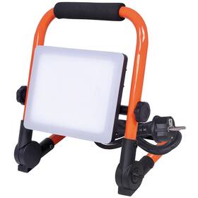 Reflektor Solight 30 W, 2700 lm, 4000 K, IP65, se sklopným stojanem oranžový

