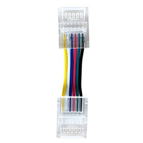 Konektor IMMAX CLICK 12mm s kabelem 2,5cm, RGB+CCT, 6pin 

