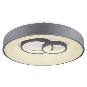 Stropní svítidlo GLOBO Mavy, kruh, 48 cm, LED, 50W šedé/bílé


