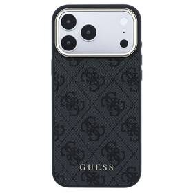 Kryt na mobil Guess 4G Gold Frame MagSafe na Apple iPhone 18 Pro černý

