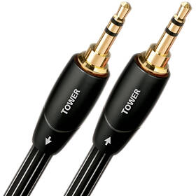 Kabel AQ Tower JJ 3,5mm Jack/3,5mm Jack, 1,5 m černý

