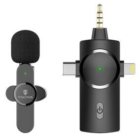 Mikrofon Viking M360, USB-C / Lightning / 3,5 mm jack 

