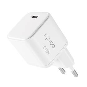 Nabíječka do sítě Epico UltraBoost Micro AVS GaN 100W bílý

