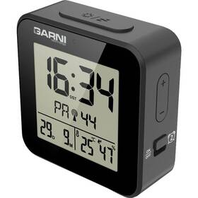 Budík GARNI 138 černý

