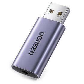 Redukce UGREEN USB/3,5mm Jack šedá

