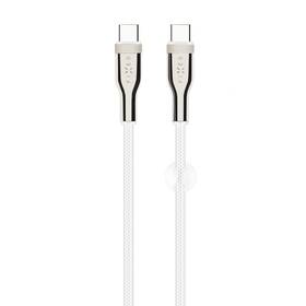 Kabel FIXED USB-C/USB-C s podporou PD, 100W, 0,5m bílý

