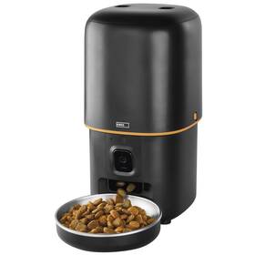 Chytré krmítko EMOS GoSmart Pet Care s kamerou, 4 l, Wi-Fi černé

