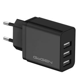 Nabíječka do sítě GoGEN ACH 301, 3x USB-A, 15,5W černá

