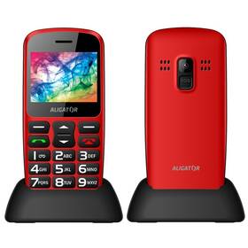 Mobilní telefon Aligator A690 Senior červený

