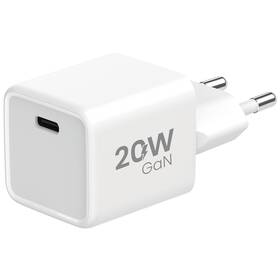 Nabíječka do sítě WG GaN, 1xUSB-C, PD 20W bílá

