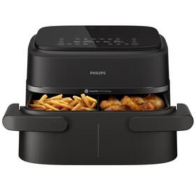 Fritéza horkovzdušná Philips Airfryer 1000 Series Dual basket 7,1 l, NA150/00 černá

