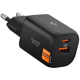 Nabíječka do sítě Spigen Essential 35W 1xUSB-C/1xUSB-A černá


