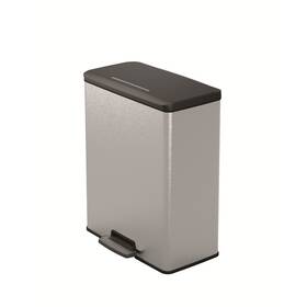 Odpadkový koš Curver 65 l stříbrný

