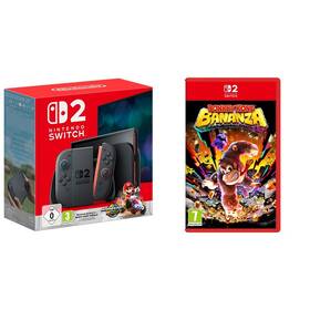 Set výrobků Nintendo Herní konzole Nintendo SWITCH 2 + Mario Kart™ World Bundle - černá + Hra Nintendo SWITCH 2 Donkey Kong Bananza 
