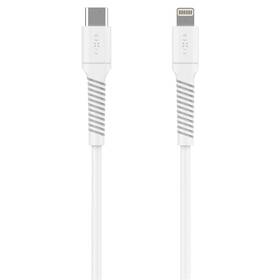 Kabel FIXED Liquid silicone USB-C/Lightning, PD, 60W, 1,2m bílý

