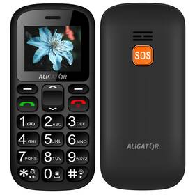 Mobilní telefon Aligator A321 Senior Dual SIM černá barva
