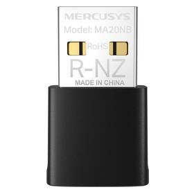 Wi-Fi adaptér Mercusys MA20NB, AC650 Nano Wi-Fi Bluetooth černý

